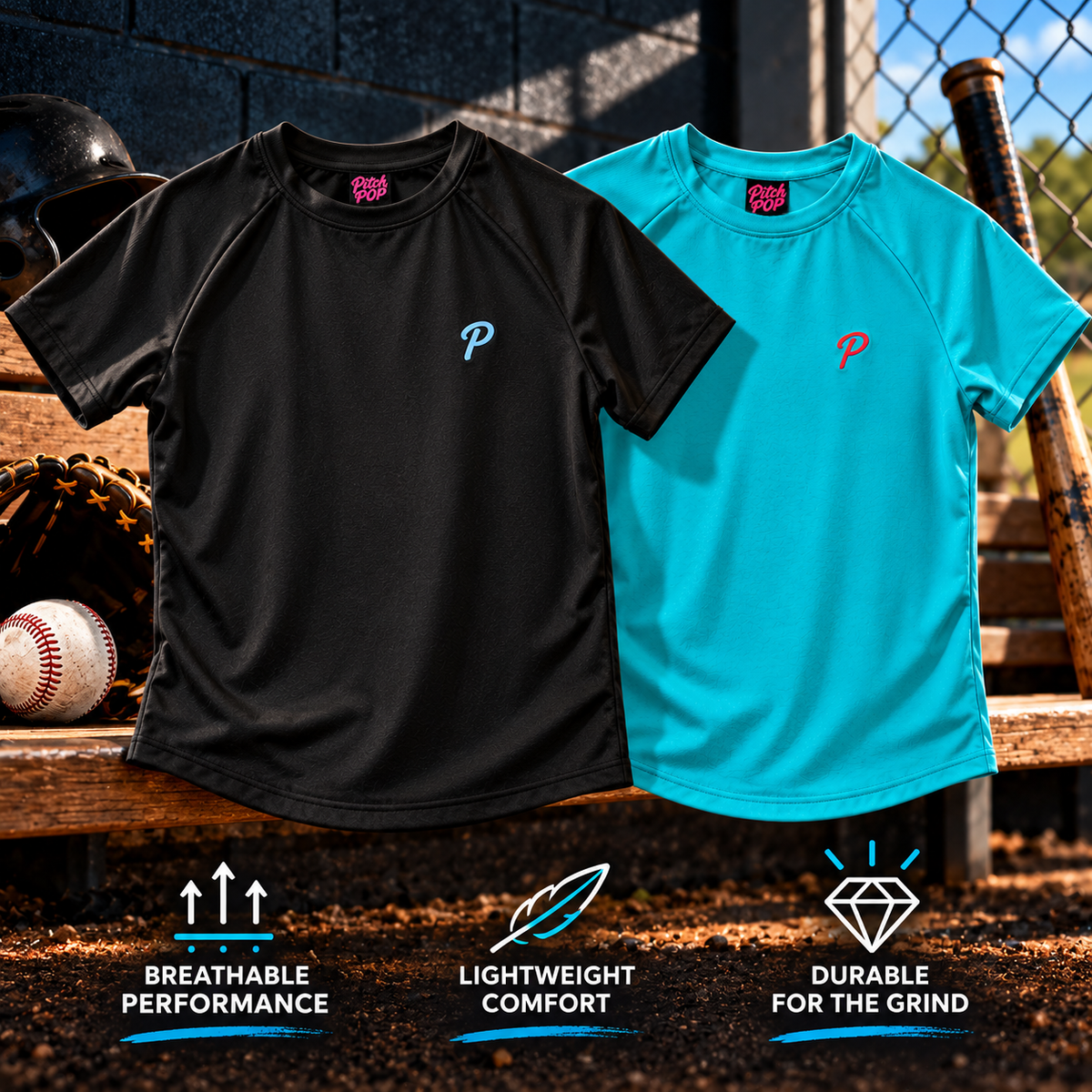 Essential Athletic Tee – Bluebird
