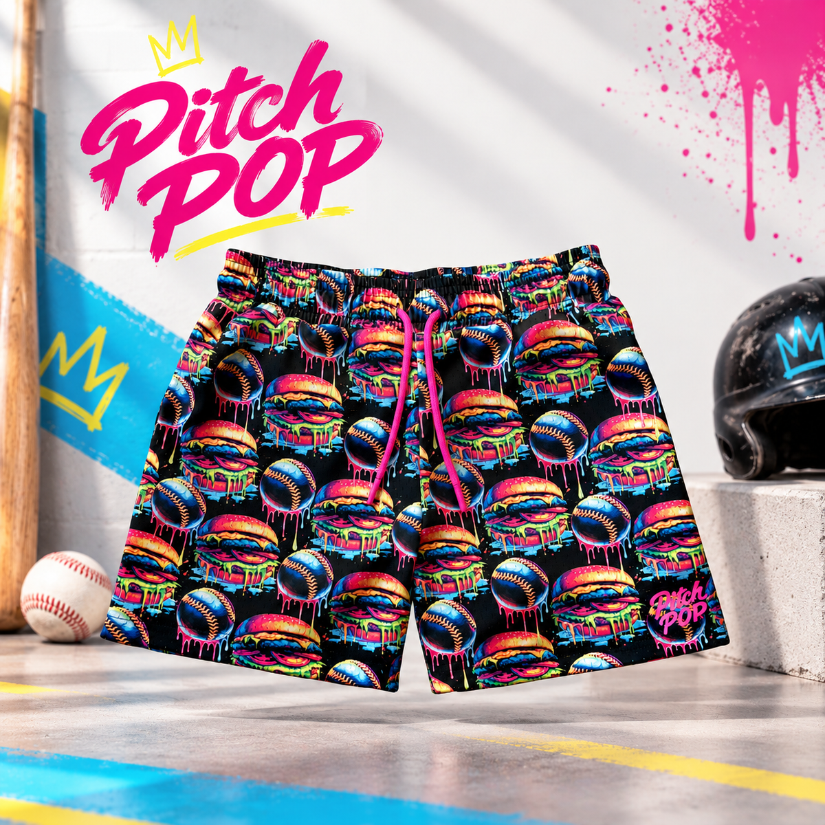 Bunts N' Burgers Shorts
