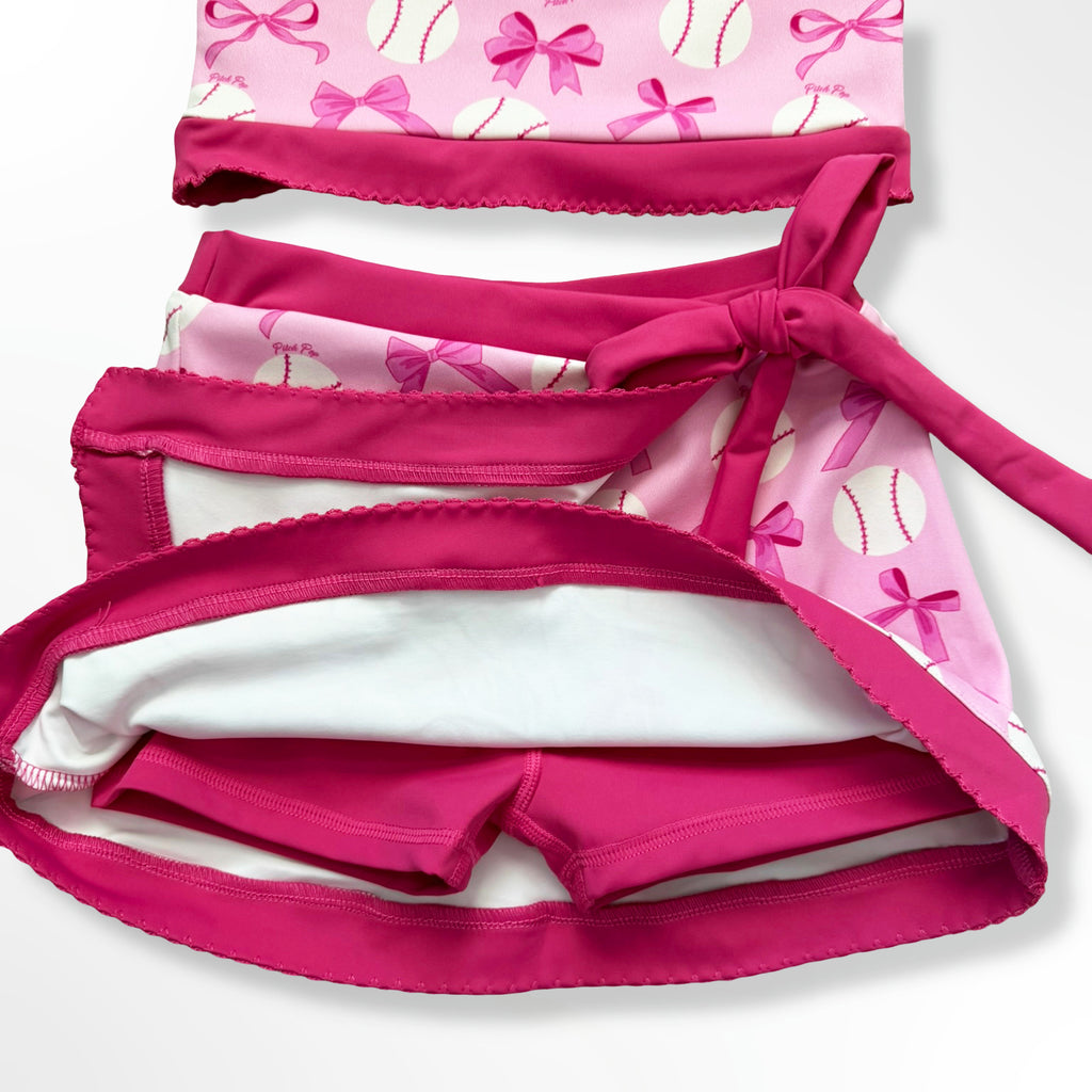 Pretty in Pink Athletic Skirt Set
