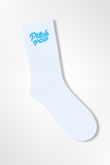 Pitch Pop Everyday Socks – White/Blue